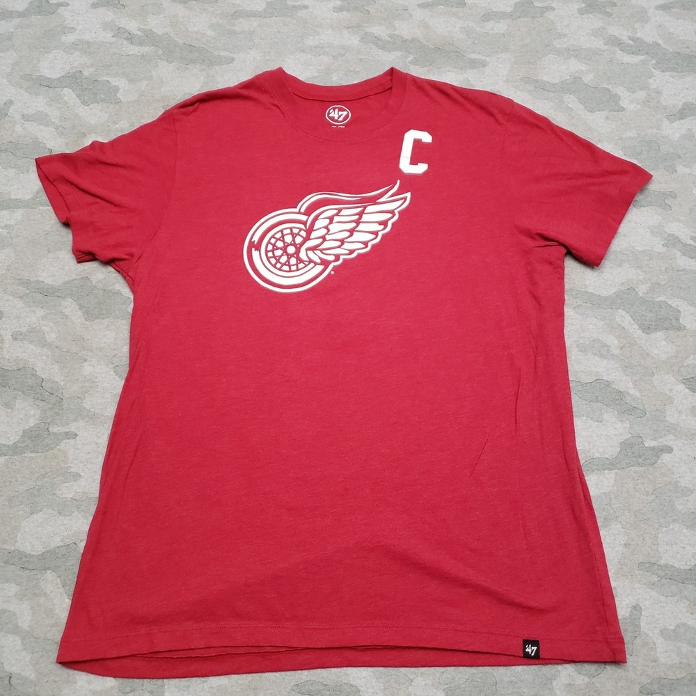 Detroit Red Wings Top Womens 2XL Red‎ '47  Lindsay #7 Short Sleeve